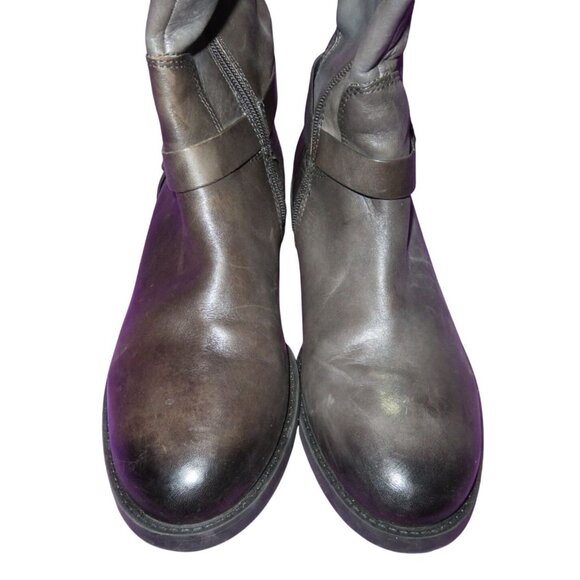 VINCE CAMUTO Farren Brown Italian Leather Full Zip Riding Boots 8.5 - Picture 2 of 7